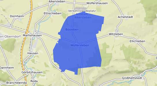 Bodenrichtwertkarte Boesleben Wuellersleben